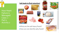 An activity that participants participated in asked them how to identify salt-heavy foods.