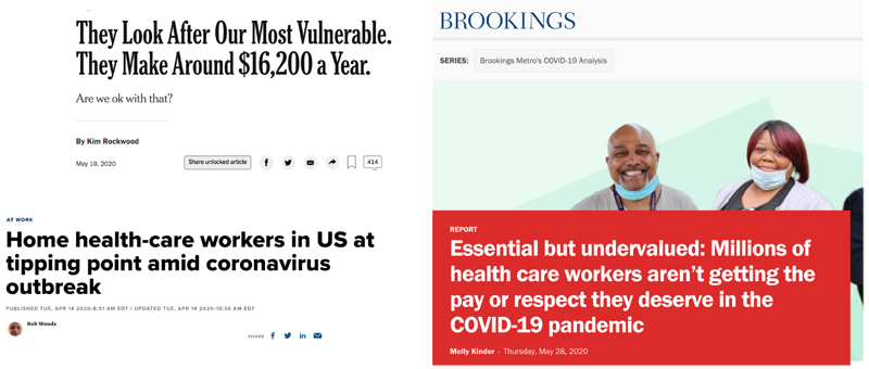 Experiences of Home Health Care Workers in New York City During the Coronavirus Disease 2019 Pandemic